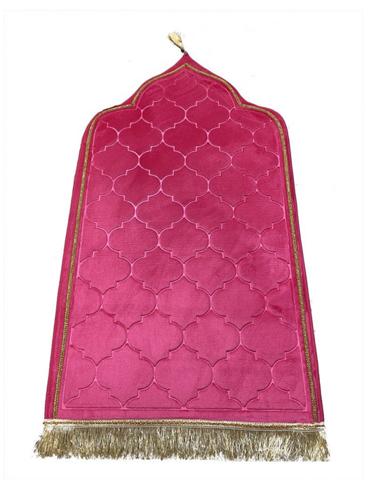 Tapis de prière dôme rose